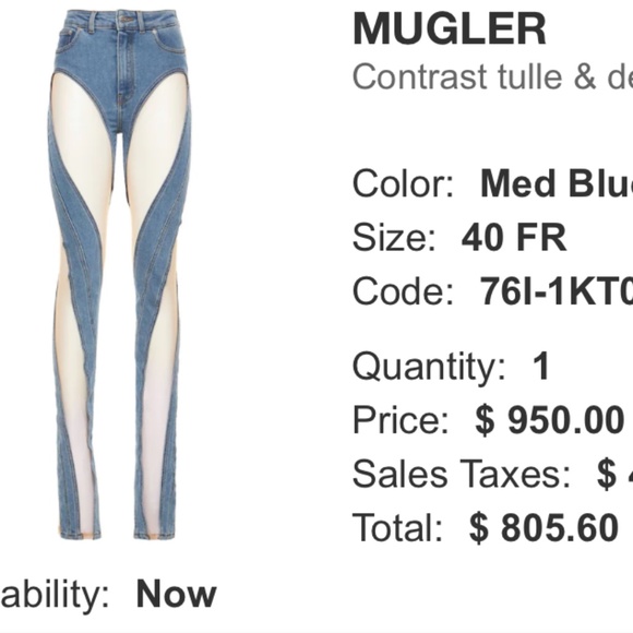 Mugler Denim - Mugler jeans